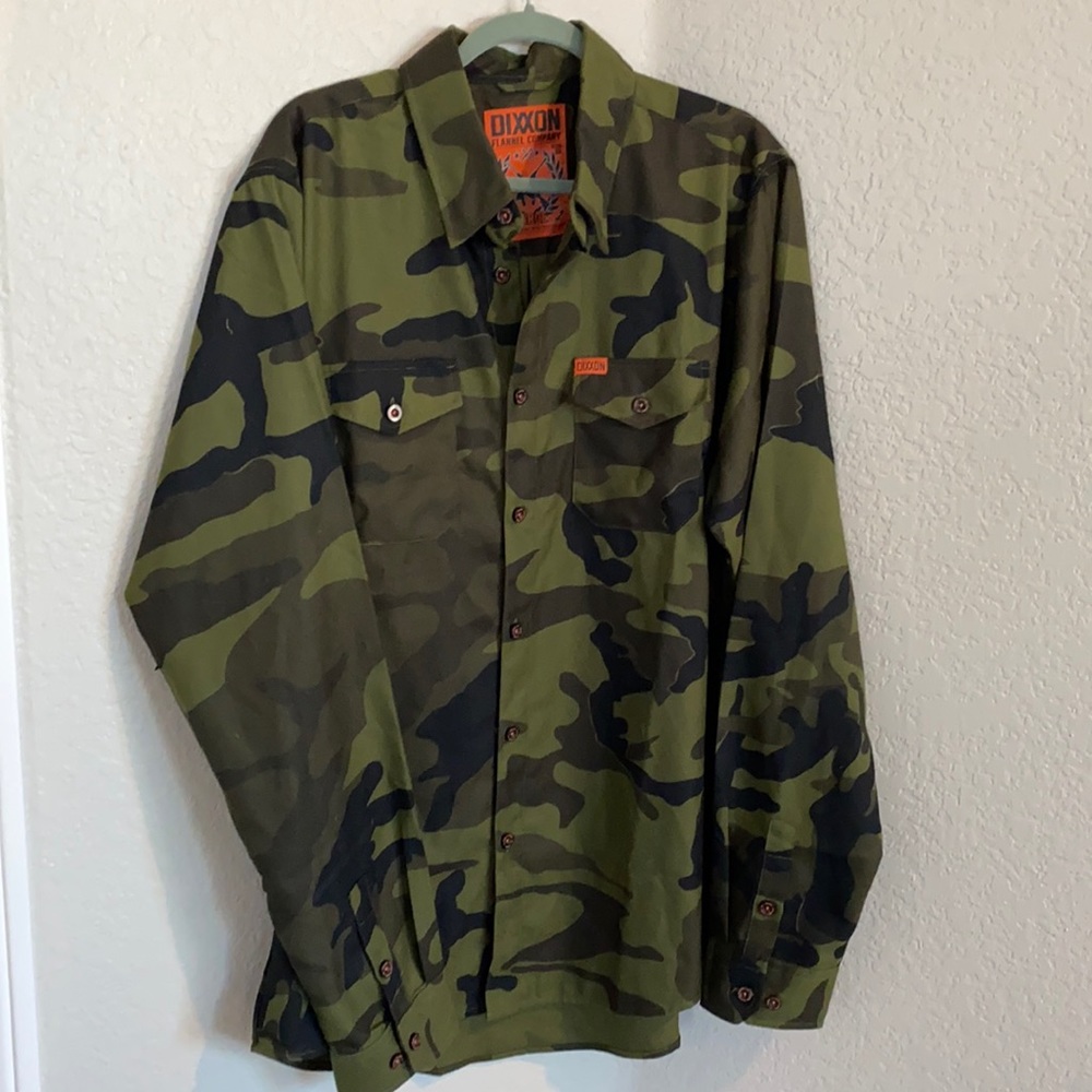 Dixxon “Sarge” camo flannel in XLT